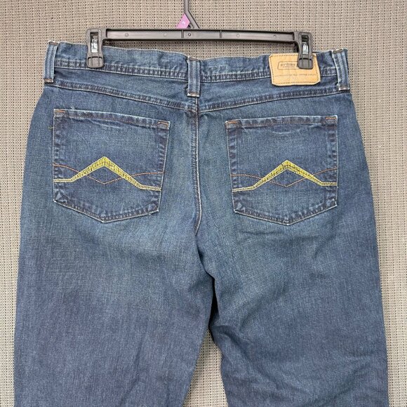 Urban Pipeline Mens Size 36 X 30 Blue Loose Low-rise Distressed Denim Jeans - Picture 10 of 10